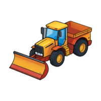 AI generated Plow Hand Drawn Cartoon Style Illustration png