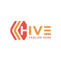 Hive creative Text design lettering mark vector logo template