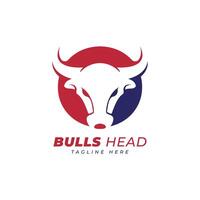 Buffalos Head, Bulls Head Logo design template vector