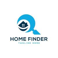 Home Finder House Searching Logo design creative vector template