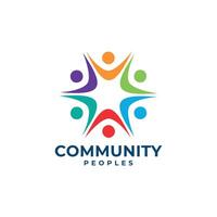 Community Logo design Vector Template Human People Team and group