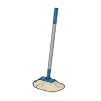 AI generated Mop Hand Drawn Cartoon Style Illustration png