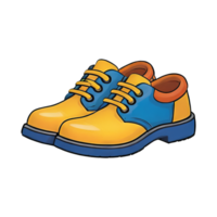 AI generated Safety Shoes Hand Drawn Cartoon Style Illustration png