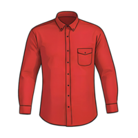 ai generato camicia mano disegnato cartone animato stile illustrazione png