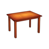 ai généré table main tiré dessin animé style illustration png