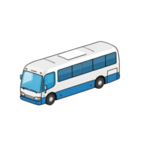 ai gerado fretamento ônibus mão desenhado desenho animado estilo ilustração png