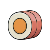AI generated Sushi Hand Drawn Cartoon Style Illustration png