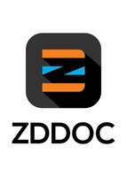 inicial zd Doc idea vector logo diseño