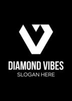 diamond DV idea vector logo design