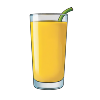 ai genererad mango lassi hand dragen tecknad serie stil illustration png