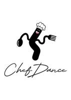 cheff personas danza idea vector logo diseño