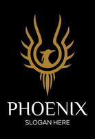 phoenix idea vector logo design