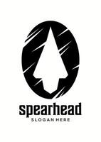 spearhead black idea vector logo design