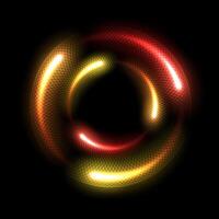 Abstract Multicolor Ring Line of Light Background Widescreen, Vector Illustration