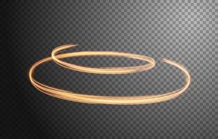 Abstract Gold Wave of Light with A Background, Isolated and Easy to Edit, Vector Illustration