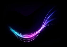 Abstract Multicolor Swirl Line of Light, Isolated and Easy to Edit, Vector Illustration