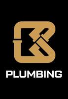 plumbing initial KB vector logo design