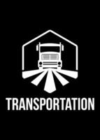 transportation idea vector logo design
