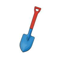 AI generated Shovel Hand Drawn Cartoon Style Illustration png