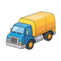 AI generated Truck Hand Drawn Cartoon Style Illustration png