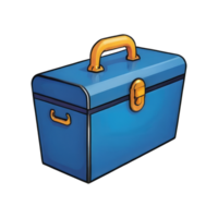 AI generated Toolbox Hand Drawn Cartoon Style Illustration png