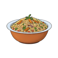 AI generated Pulao Hand Drawn Cartoon Style Illustration png
