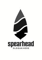 spearhead black idea vector logo design