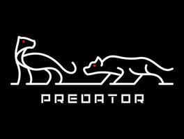 group of predators idea vector logo design