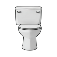 AI generated Toilet Hand Drawn Cartoon Style Illustration png