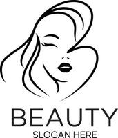 inicial si belleza logo diseño con estilo y creativo vector