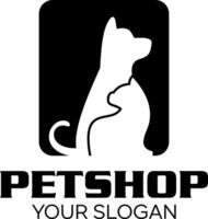 la tienda de animales idea vector logo diseño