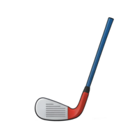 ai genererad golf klubb hand dragen tecknad serie stil illustration png