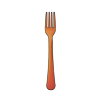 AI generated Fork Hand Drawn Cartoon Style Illustration png