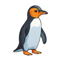 AI generated Penguin Hand Drawn Cartoon Style Illustration png