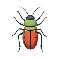 AI generated Bug Hand Drawn Cartoon Style Illustration png