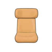 AI generated Headrest Seat Hand Drawn Cartoon Style Illustration png