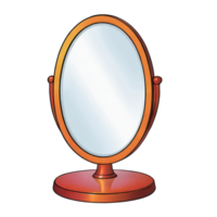 AI generated Vanity Mirror Hand Drawn Cartoon Style Illustration png