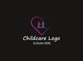 Iconic emblem portraying happiness and growth, capturing the essence of childcare excellence. vector