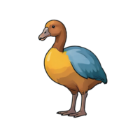 ai gerado dodo mão desenhado desenho animado estilo ilustração png