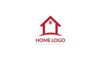 logotipo inteligente creativo para el hogar que detalla con un fondo limpio vector