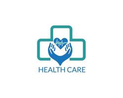 A stylized mountain peak with a medical cross, symbolizing strength and resilience in healthcare. vector