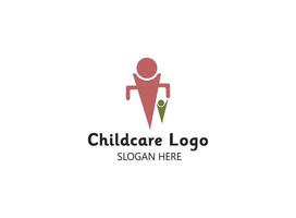 Iconic emblem portraying happiness and growth, capturing the essence of childcare excellence. vector