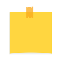 Paper note with sticker png