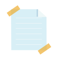 Paper sticky note png