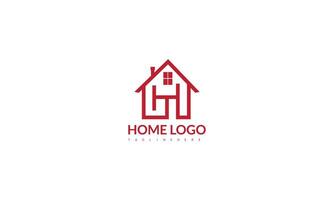 logotipo inteligente creativo para el hogar que detalla con un fondo limpio vector
