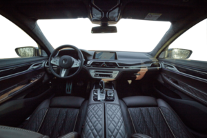 binnen moden auto achtergrond, luxe auto interieur elementen behang. zwart leer auto interieur png