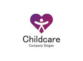 Iconic emblem portraying happiness and growth, capturing the essence of childcare excellence. vector