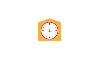 Vector abstract logo idea, time concept or clock business icon. Creative logotype design template