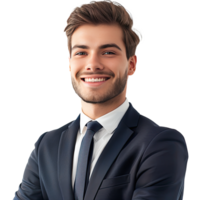 AI generated Businessman portrait. Portrait of businessman. png