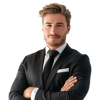 AI generated Businessman portrait. Portrait of businessman. png